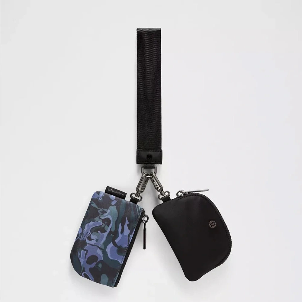 Lululemon Dual Pouch Wristlet- Flower Meld Mini Multi/Gunmetal